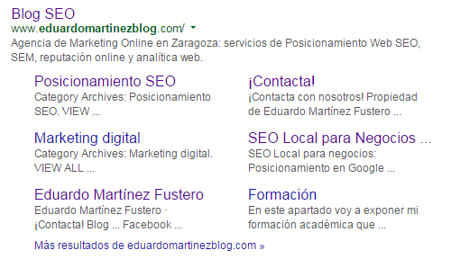 enlaces de sitio